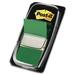 Post-it-1PK Marking Page Flags In Dispensers Green 50 Flags/Dispenser 12 Dispensers/Pack