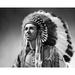 Close-up of a Native American man wearing traditional clothing Poster Print (18 x 24)