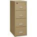 FireKing Four-Drawer Vertical Fire Resistant File Cabinet 31 Depth Letter Size UL Class 350 Two-Hour Fire Resistant Impact Rated Cabinet High-Security Keylock Sand