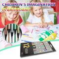 Sehao School Supplies for Kids 12 Color Metallic Color Pencil Hand Account Graffiti Painting Color Lead Metal Multicolor