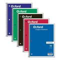 Coil-Lock Wirebound Notebooks 3-Hole Punched 1 Subject Medium/college Rule Randomly Assorted Covers 10.5 X 8 70 Sheets | Bundle of 10 Each