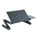 Aluminium Adjustable Laptop Stand Lightweight Portable Laptop Table Office Laptop Riser Standing Desk with 2 Cooling Fans & Pad Sofa Couch Bed Tray