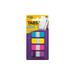 Post-it Easy Dispenser Tabs 40 Tab(s)0.63 Tab Width - Self-adhesive - Aqua Pink Yellow Violet Tab(s) - 40 / Pack