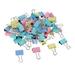 60Pcs Multicolor Metal Organizer Binder Clips For Home Office Supplies