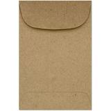 LUX #4 Coin Envelopes (3 x 4 1/2) - Grocery Bag 500/Pack 70lb. Grocery Bag (4CO-GB-500)