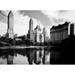 USA New York City Fifth Avenue skyline as seen across Central Park Poster Print (18 x 24)