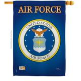 Breeze Decor H108054-BO Air Force Americana Military Impressions Decorative Vertical 28 x 40 Double Sided House Flag