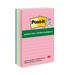 Post-it Original Recycled Note Pads Note Ruled 4 x 6 Sweet Sprinkles Collection Colors 100 Sheets/Pad 5 Pads/Pack (660RPA)