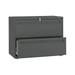 HON 2 Drawers Lateral Lockable Filing Cabinet Putty