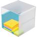 deflecto Desk Cube Clear Plastic 6 x 6 x 6