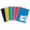 Spiral Notebook 3-Hole Punched 1 Subject Wide/legal Rule Randomly Assorted Covers 10.5 X 7.5 100 Sheets | Bundle of 2 Each