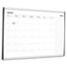 Quartet Magnetic Dry Erase Calendar Painted Steel 18 x 30 White/Aluminum Frame