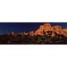 Panoramic Images PPI118810L Rock formations on an arid landscape Arches National Park Moab Grand County Utah USA Poster Print by Panoramic Images - 36 x 12