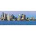 Panoramic of Boston Harbor and the Boston skyline at sunrise as seen from South Boston Massachusetts New England Poster Print (36 x 12)