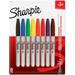 Sharpie Permanent Markers Fine Point Assorted Colors 8 Count