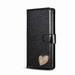 Dteck for Samsung Galaxy Note 20 Wristlet Lanyard Shiny Sparkle Wallet Case Bling Glitter PU Leather Wallet with Kickstand Card Holder ID Slot Hand Strap Shockproof Cover Black
