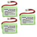 Kastar 3-Pack 4.8V 170mAh Ni-MH Battery Replacement for Dogtra Sportdog Field Trainer SD-400 Sportdog Field Trainer SD-400 Field Trainer SD-400S SD-350 SD-400 SD-800 PDT00-12470 PAC00-12159