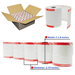 3 1/8 x 230 Thermal Receipt Paper 50 Rolls Shrink Wrap Thermal Paper Roll For Cash Registers BPA Free