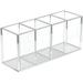 Acrylic Pen Holder 4 Compartments Clear Makeup Brushes Holder Pencil Cup for Home Office and School Countertop Desk Accessory St