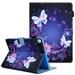 Allytech Case Cover for Apple iPad 9.7 6th 5th Gen 2018/2017/ iPad Air 9.7 1st 2nd Gen PU Leather Folio Flip Stand Shockproof Auto Sleep Wake Inner TPU Back Cover with Pencil Holder Butterflies