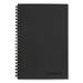 Wirebound Business Notebook 1 Subject Wide/legal Rule Black Cover 8 X 5 80 Sheets | Bundle of 10 Each