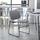Flash Furniture Gaea 880 lb. Capacity Ultra-Compact Stack Chair w/ Metal Frame Plastic/Acrylic/ in Gray/Black | 31 H x 19.5 W x 20.75 D in | Wayfair