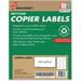 SKILCRAFT Recycled Copier Label Removable Adhesive - 1 3/8 Width x 2 13/16 Length - Rectangle - Inkjet Laser - White - 24 / Sheet - 3300 / Box