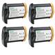 Kastar 4-Pack LP-E4 Battery 11.1V 4400mAh Replacement for Canon LP-E4 LPE4 US 5751B002 Battery Canon LC-E4 LC-E4N Charger