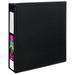 Avery Durable 3 Ring Binder 3 One Touch EZD Rings Label Holder 1 Black Binder (08702)