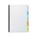Polypropylene View-Tab Report Cover Binding Bar Letter Holds 20 Pages Clear