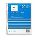 Sparco Quality Wirebound 3-Subject Notebook Assorted Colors