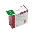 Smead 67426 Single Digit End Tab Labels Number 6 White-on-Green 250/Roll