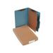 Acco 16024 Pressboard 25-Pt. Classification Folders Legal Four-Section Sky Blue 10/Box