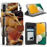 BC Pocket Wallet [Card Slots & ID Window] Case for Samsung Galaxy A13 5G - Wild Horses