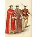 Two Peers In Their Robes & A Halberdier During The Elizabethan Era From The Book Short History of The English People by J.R. Green Published London 1893 Poster Print 24 x 34 - Large