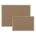 Bi-silque Visual Communication Product- Inc. Cork Board- w- MDF Frame- 2ft.x3ft.- Brown