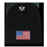 RapidDominance R95-USA-BLK Original USA Flag Cuffless Beanies Black