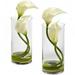 Double Calla Lily With Cylinder Cream - Set of 2