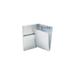 Snapak Aluminum Side-Open Forms Folder 3/8 Clip Cap 5.66 x 9.5 Sheets Silver