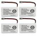 Kastar 4-Pack BT-1007 Battery Replacement for Vtech VT-62-9116B Again & Again STB-956 Battery Biz B730 Dantona BATT-17 Empire CPH-479B CPH479B Energizer ER-P506 ERP506 GE 1833916 26602 TL26602