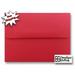 Holiday Red 100 Boxed A2 Envelopes for 4-1/8 x 5-1/2 EnclosuresGift Tag Invitations Announcements Showers Weddings from The Envelope Gallery