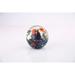 CC Home Furnishings 4.5 Purple and Orange Hand Blown Round Paperweight Ball