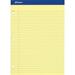 Ampad TOP20223 Perforated 3 Hole Punched Ruled Double Sheet Pads - Letter 100 / Pad