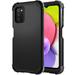 3-in-1 Composite Case for Samsung Galaxy A03s 4G (6.5 ) Android Smartphone 2021 Release - Shockproof Protective Rugged Cover Corner Shock Absorbing Hard Case (Black)