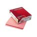 Smead 12610 File Folders Straight Cut Reinforced Top Tab Letter Pink 100/Box