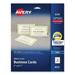 Avery Printable Microperforated Business Cards w/Sure Feed Technology Inkjet 2 x 3.5 Ivory 250 Cards 10/Sheet 25 Sheets/Pack (8376)