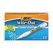 BIC Wite-Out Brand Shake n Squeeze Correction Pen White 12-Pack for School Supplies