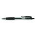 Universal UNV39912 0.7 mm. Medium Comfort Grip Retractable Gel Pen - Black Ink Clear/Black Barrel (1-Dozen)