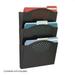 Safco Black Triple Letter Size Steel Wall File