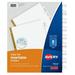 Avery Big Tab Insertable Dividers Clear Tabs 8-Tab Set (11124)